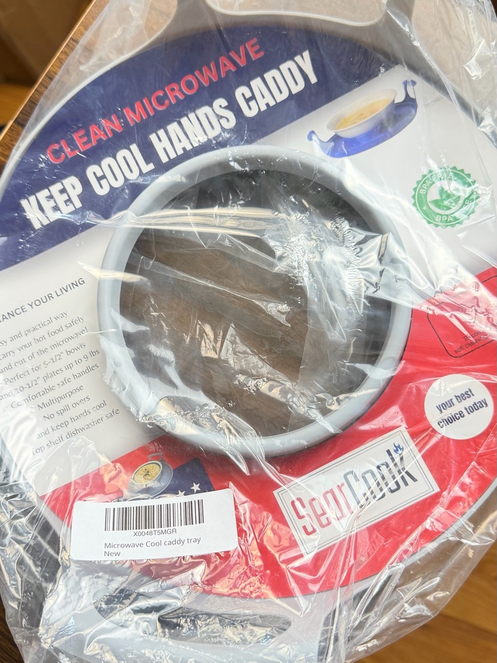 Microwave Cool Hands Caddy – Gray
